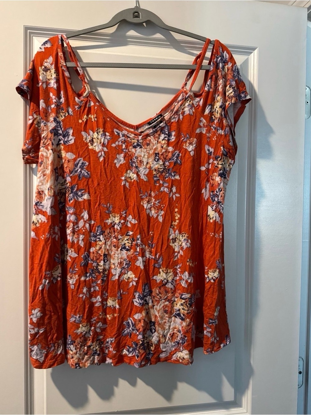 Torrid Cold-Shoulder Women’s Top - Orange